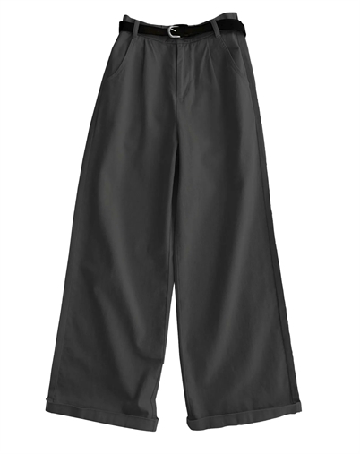 Withblack - Steffi WBL Wide Bukser - Dark Grey